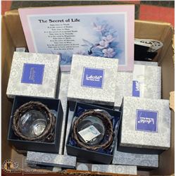 LARGE BOX OF NEW LEOOLE TEA LIGHT HOLDERS IN BOXES