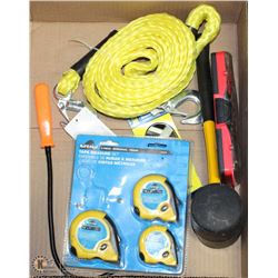 HUSKY 16PC PRECISION KNIFE SET , NEW RUBBER MALLET