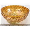 Image 1 : MARIGOLD CARNIVAL GLASS BOWL