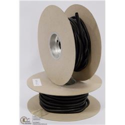 LOT OF 6 SPOOLS OF 1/4" WIRE LOOM TUBING