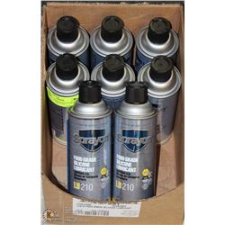 LOT OF 8 SPRAYON FOOD GRADE SILICONE LUBRICANT
