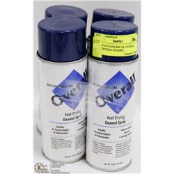 LOT OF 4 ECONOMICAL OVERALL FAST DRYING ENAMEL