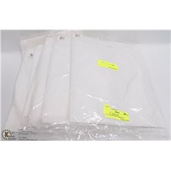 LOT OF 7 WHITE XXL POLYPROPELENE COVERALLS