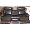 Image 2 : NEW SALEM LEATHERAIRE RECLINING FOLD DOWN CONSOLE