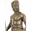 Image 2 : Atlantis Neptune Sea Greek God Marine Bronze Sculpture on Marble Base Statue