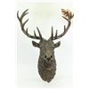 Image 1 : Elk Head Bust Bronze Stag Statue