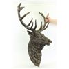 Image 6 : Elk Head Bust Bronze Stag Statue