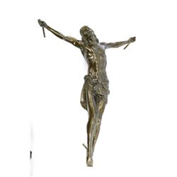 Gilded Corpus Jesus Bronze Sculpture