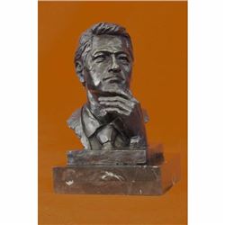 President Clinton Oval Office Bronze Sculpture on Marble Base Figurine