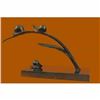 Image 3 : Snails on Branch Bronze Sculpture