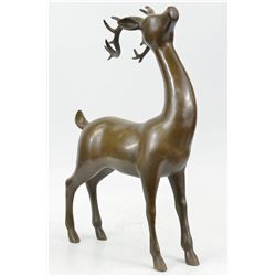 Hunter Vanderveen Deer Buck Bronze Statue