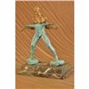Image 1 : Nude Male Fitness Model Muscle Man Flexing Bronze Sculpture