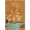 Image 2 : Nude Male Fitness Model Muscle Man Flexing Bronze Sculpture