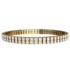 Image 4 : 8 CTW Certified SI/I Diamond Bracelet 18K Yellow Gold - REF-402M3F - 39937
