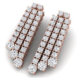 5 CTW Certified VS/SI Diamond Love Earrings 18K Rose Gold - REF-302Y2N - 39984