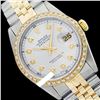 Image 1 : Rolex Men's Two Tone 14K Gold/SS, QuickSet, Diamond Dial & Diamond Bezel - REF-474N5F