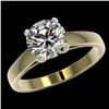 Image 2 : 2.05 CTW Certified H-SI/I Quality Diamond Solitaire Engagement Ring 10K Yellow Gold - REF-578K5R - 3