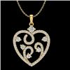 Image 1 : 1.15 CTW Micro Pave VS/SI Diamond Certified Designer Designer 14K Yellow Gold - REF-89T6X - 20391
