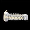 Image 3 : Rolex Ladies Two Tone 14K Gold/SS, Diam Dial & Diam/Ruby Bezel, Saph Crystal - REF-363N3F