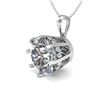 Image 1 : 2 CTW VS/SI Diamond Solitaire Necklace 18K White Gold - REF-930T8X - 35733