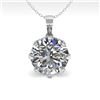 Image 2 : 2 CTW VS/SI Diamond Solitaire Necklace 18K White Gold - REF-930T8X - 35733