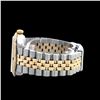 Image 3 : Rolex Ladies Two Tone 14K Gold/SS, Diam Dial & Diam/Ruby Bezel, Saph Crystal - REF-368F7M