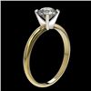 Image 4 : 1.03 CTW Certified H-SI/I Quality Diamond Solitaire Engagement Ring 10K Yellow Gold - REF-136K4R - 3