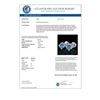 Image 3 : 1.5 CTW Fancy Intense Blue Diamond Art Deco Stud Earrings 18K White Gold - REF-263N6Y - 38069