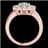 Image 2 : 2.85 CTW H-SI/I Certified Diamond Solitaire Halo Ring 10K Rose Gold - REF-413K6R - 34433