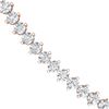 Image 2 : 10 CTW Certified SI/I Diamond 2 Prong Necklace 18K Rose Gold - REF-446R6K - 40026