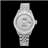 Image 2 : Rolex Men's Stainless Steel, QuickSet, Roman Dial with Pyrimid Diam Bezel  - REF-430R9Z
