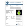 Image 3 : 2.75 CTW Peridot & Micro VS/SI Diamond Halo Solitaire Necklace 18K Yellow Gold - REF-51W5H - 20595