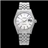 Image 2 : Rolex Ladies Stainless Steel, Index Bar Dial with Diamond Bezel, Saph Crystal - REF-349M3H