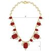 Image 5 : 75.21 CTW Royalty Ruby & VS Diamond Necklace 18K Yellow Gold - REF-1363T6X - 38750