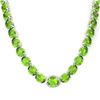 Image 2 : 148 CTW Peridot & VS/SI Diamond Solitaire Necklace 14K White Gold - REF-913N8Y - 22307