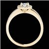 Image 2 : 1.2 CTW H-SI/I Certified Diamond Solitaire Halo Ring 10K Yellow Gold - REF-150X9T - 33501