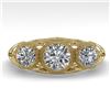 Image 1 : 1.00 CTW Past Present Future VS/SI Diamond Ring 18K Yellow Gold - REF-162M9F - 36058