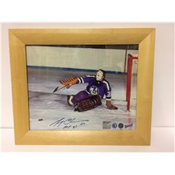 GERRY CHEEVERS SIGNED 8" X 10" FRAMED PHOTO (HOF 1985)