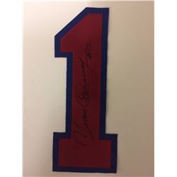 Yvan Cournoyer SIGNED JERSEY NUMBER WITH PSA COA