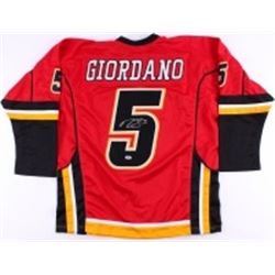 MARK GIORDANO SIGNED CALGARY FLAMES JERSEY WITH COA