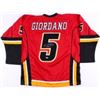 Image 1 : MARK GIORDANO SIGNED CALGARY FLAMES JERSEY WITH COA