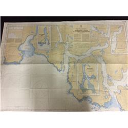 NAUTICAL MAP (CLAYOQUOT SOUND) BRITISH COLUMBIA