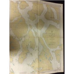 NAUTICAL MAP (SUTIL CHANNEL TO STUART ISLAND) BRITISH COLUMBIA