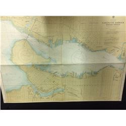 NAUTICAL MAP (WESTERN HARBOUR) BRITISH COLUMBIA