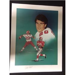 LIMITED EDITION 19" X 25" SIGNED DOUG FLUTIE PRINT (152/1020)