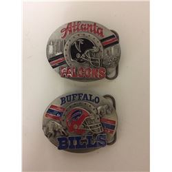 NHL TEAM BELT BUCKLE LOT (FALCONS, BILLS)