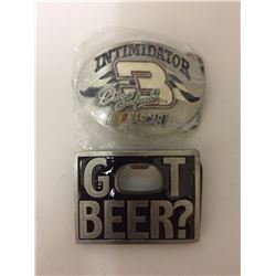 BELT BUCKLE LOT ( INTIMADATOR, GOT BEER?)