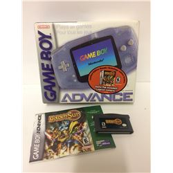 GAME BOY ADVANCE GAMING CONSOLE W/ GOLDEN SUN VIDEO GAME