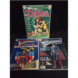 VINTAGE DC COMIC BOOK LOT (TARZAN, SUPERMAN)