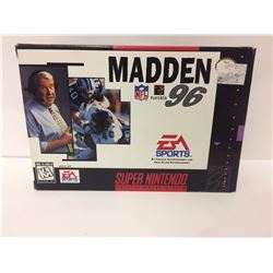 Madden NFL '96 - SUPER NINTENDO VIDEO GAME